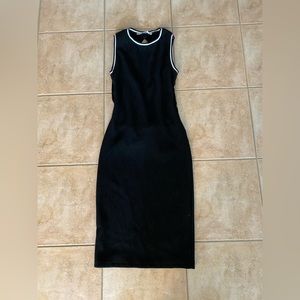 Zara black dress with open back - size medium
